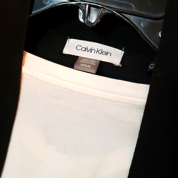 Calvin Klein Cropped Black Cardigan Size M - Picture 3 of 6